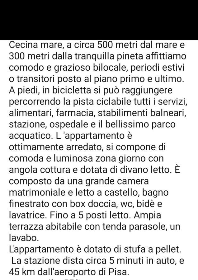 Appartamento Il Bucaniere A Marina Di Cecina Dış mekan fotoğraf
